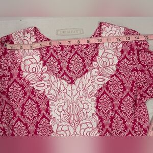 Elegant Pink Floral Women's Top